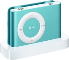 iPod Shuffle Blue Docking Station